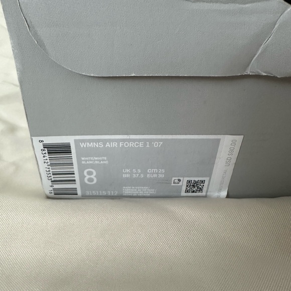 COPY - All white Nike Air Force 1’s  🤍 - Picture 9 of 9